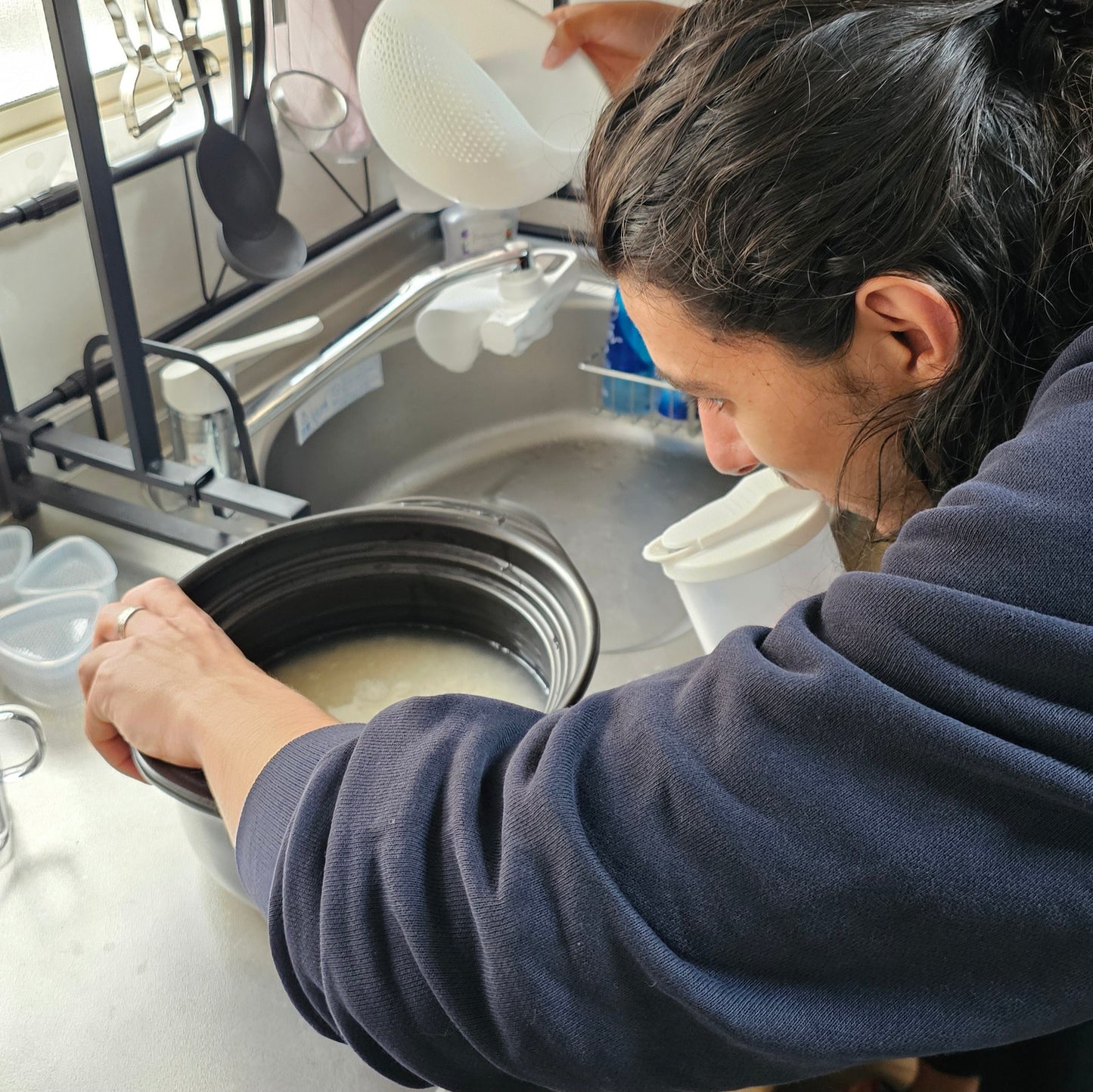 Cooking class for onigiri & miso soup